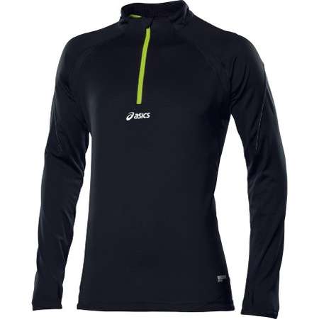 ASICS Windstopper Jacke 1 2 Zip schwarz grun Herren